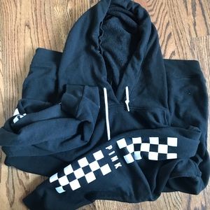 PINK Victoria’s Secret Black Checkered Hoodie